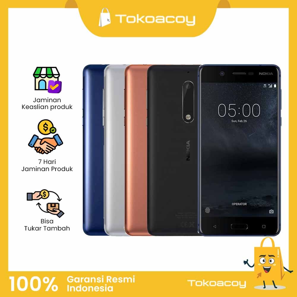 Nokia 5 3/16GB Garansi Resmi Fullset