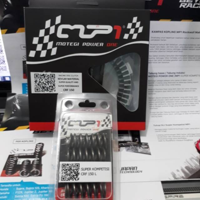 KAMPAS KOPLING SUPER KEVLAR CRF150 DAN PER KOPLING CRF150L SUPER KOMPETISI MOTEGI POWER ONE