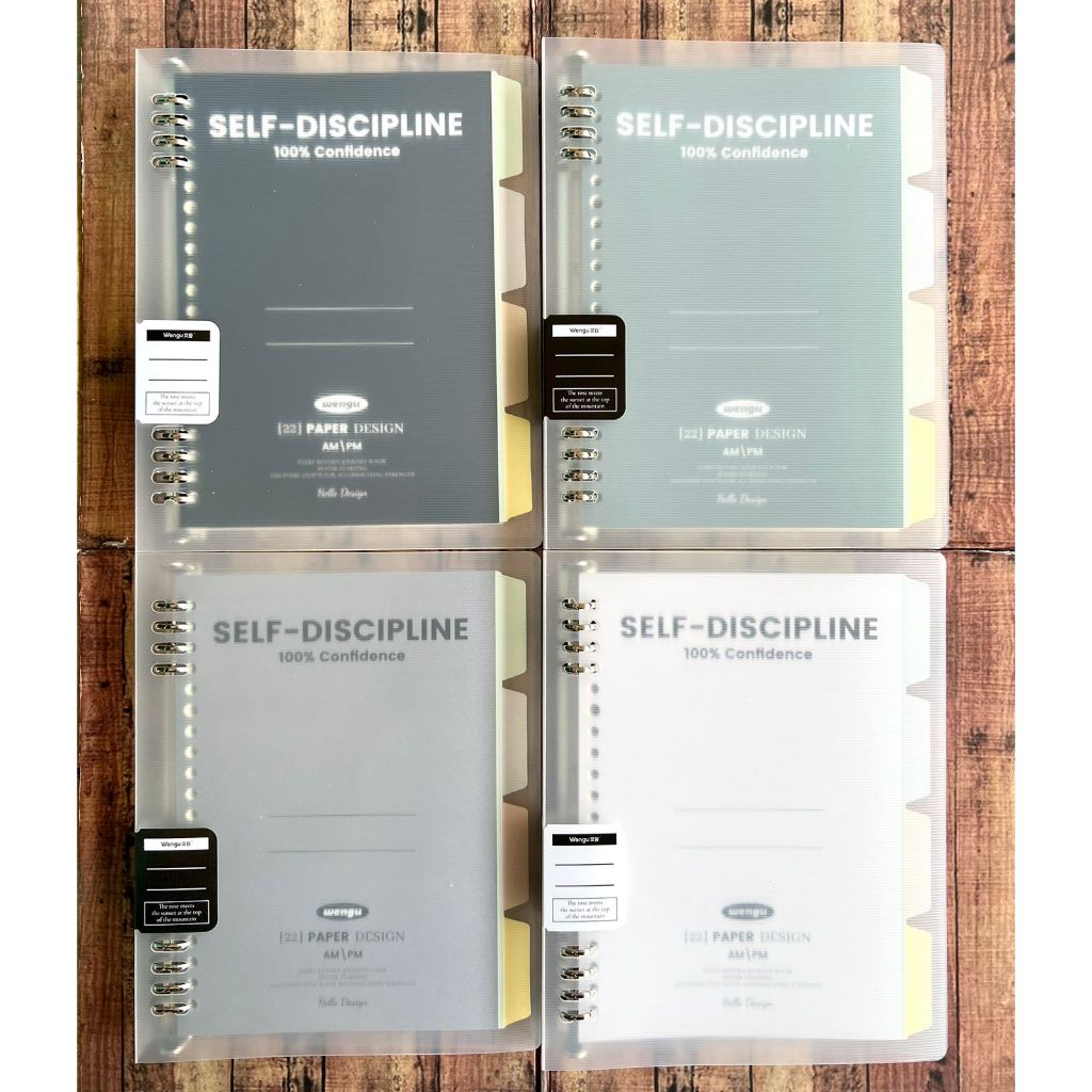 

Binder Wengu Self Discipline B1051 A5 B5 - Binder Note Plus Loose Leaf dan Divider - Binder File - Binder Campus