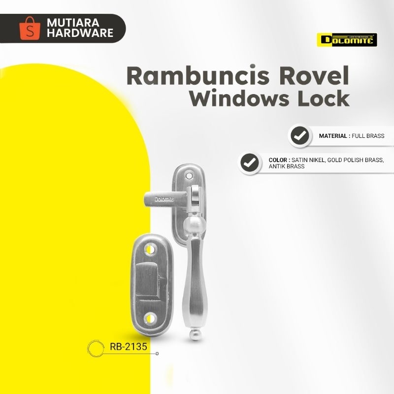 Rambuncis kunci jendela dolomite RB 2135