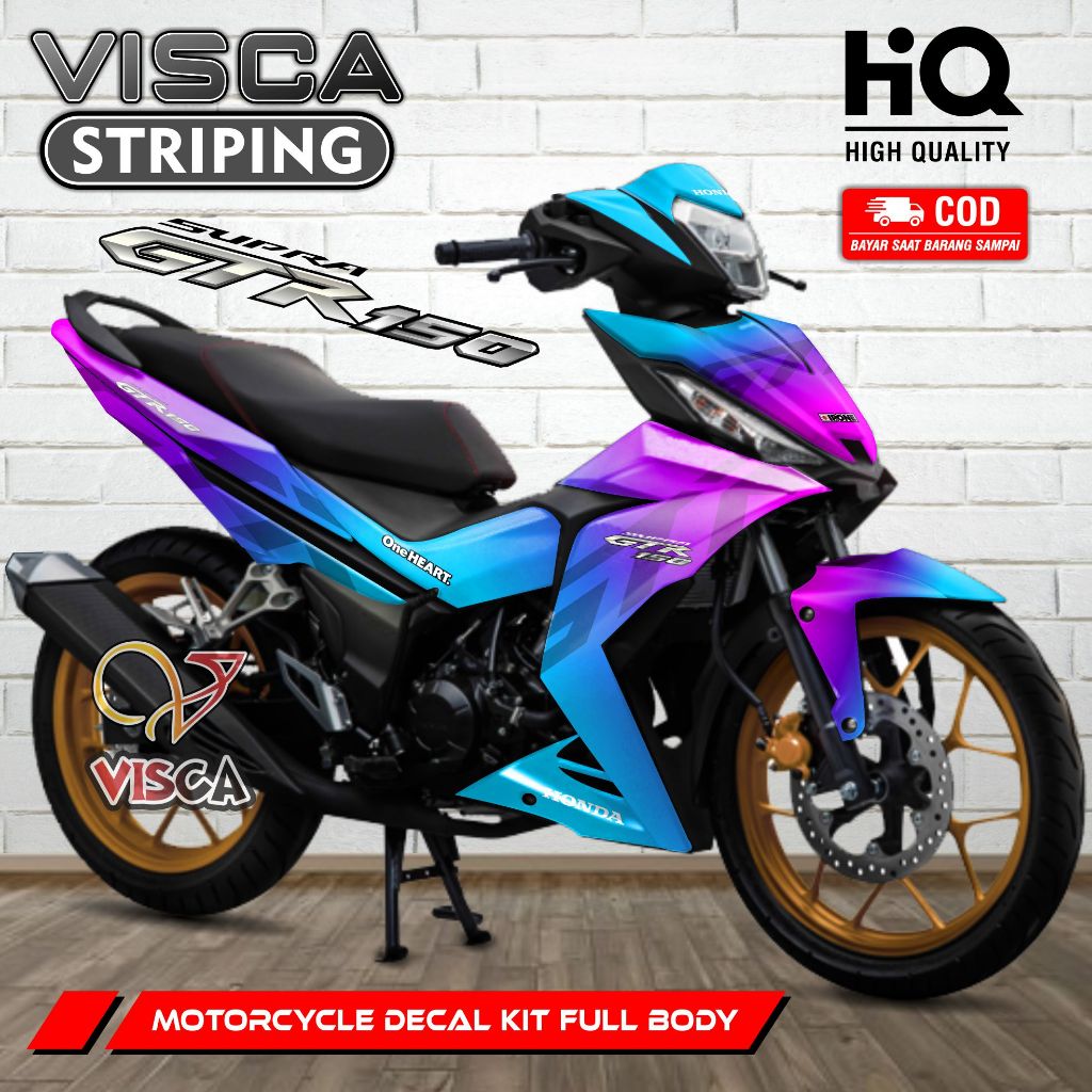 Decal Supra GTR Full Body - Stiker Supra GTR 150 Full Body - Dekal Supra GTR Full Body - Striping Su