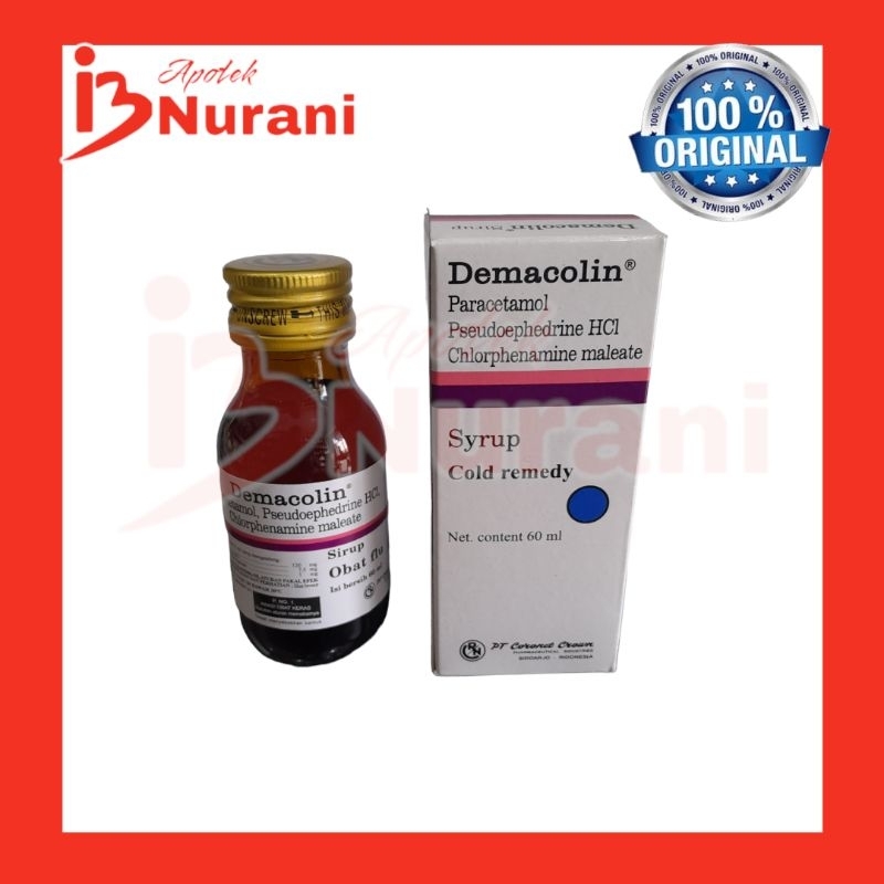 DEMACOLIN SIRUP 60 ML obat demam pilek