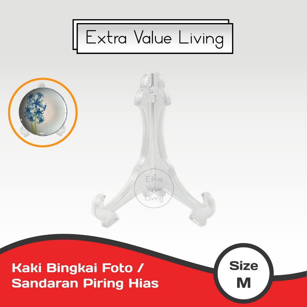 Kaki Bingkai Foto Sandaran Piring Hias Ukuran M / Frame Stand Kaki Bingkai Foto / Pajangan Piring Hi