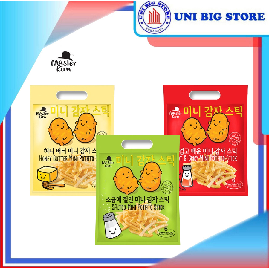 

Master Kim Potato Stick Salt | Honey Butter | Hot Spicy 80 gr BAG