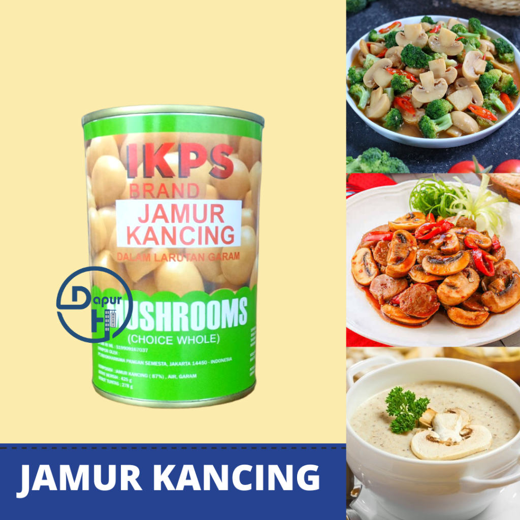 

IKPS JAMUR KANCING 425gr | MUSHROOMS | JAMUR DALAM LARUTAN GARAM