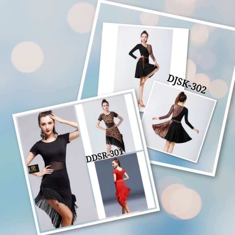 Dress Line Dance Dress Salsa Rok Line Dance Belly Dance Salsa Latin Kostum Model Baru Import  Terlar