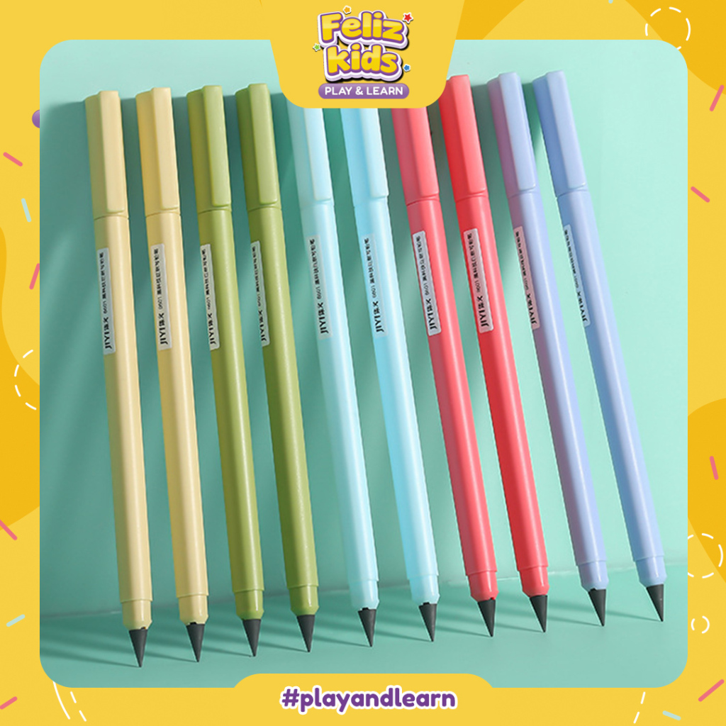 

[FELIZKIDS] [FK37] Macaron Series BlackTech Magic Pencil Pensil Eternal Abadi Tanpa Serut