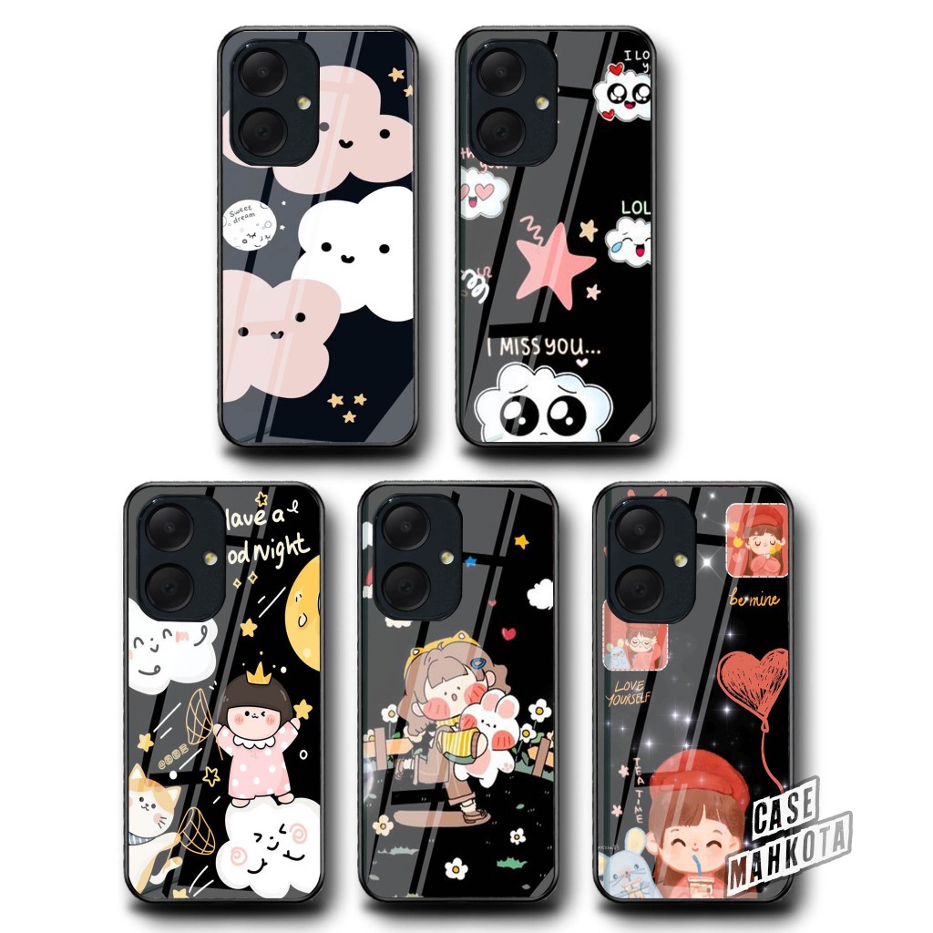 Case Kaca Samsung A05 A05s - Casing Hp Samsung A05 A05s - Softcase Kaca Glossy Samsung AO5 A05s - Ca