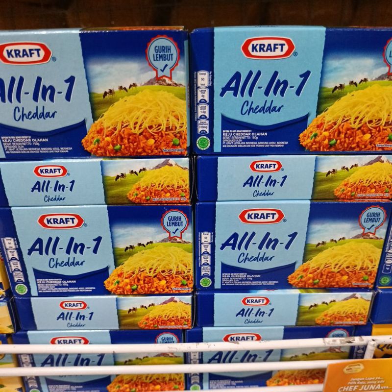 

Keju Kraft All in 1 Cheddar 150gr