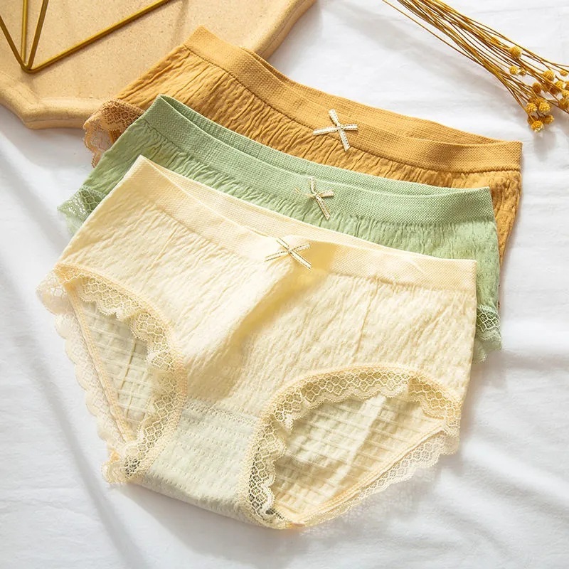 Celana Dalam Wanita Katun Pita Cotton Seamless Women Underware CD022