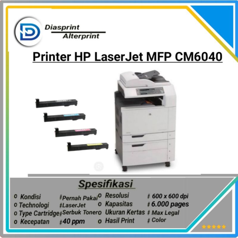HP CM6040f mfp LaserJet Colour Multifunction A3