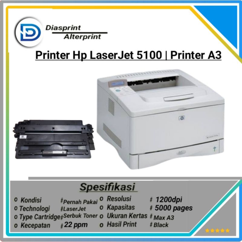 Printer Hp LaserJet Monocrom A3 Kalkir