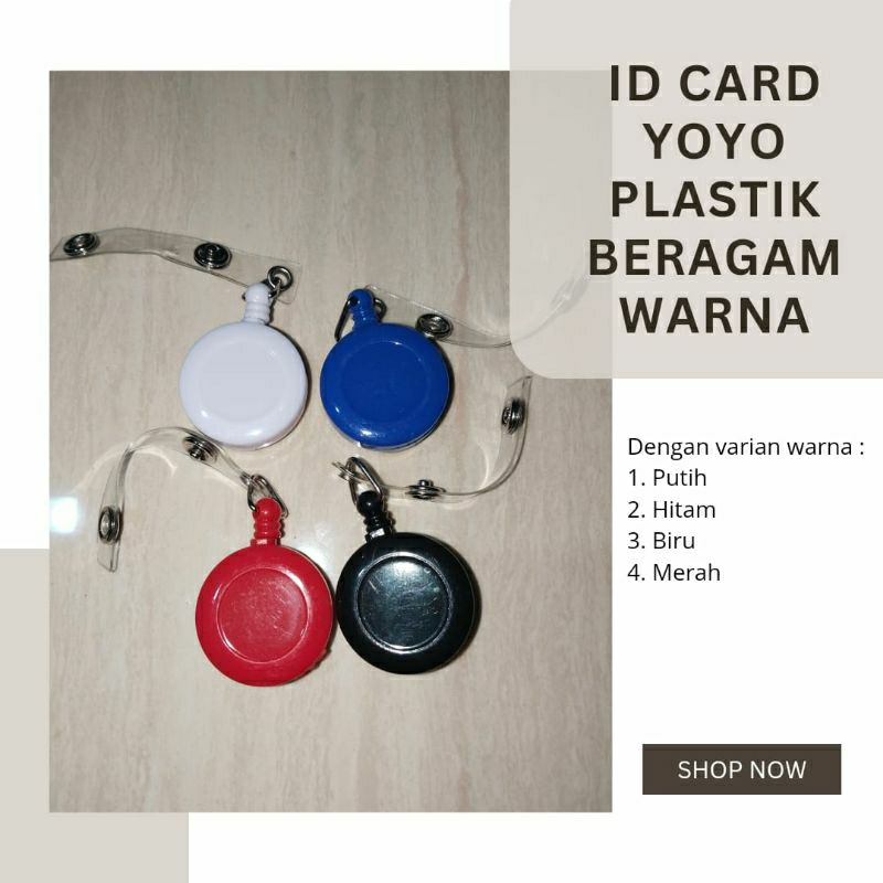 

ID Card Yoyo Plastik Beragam Warna