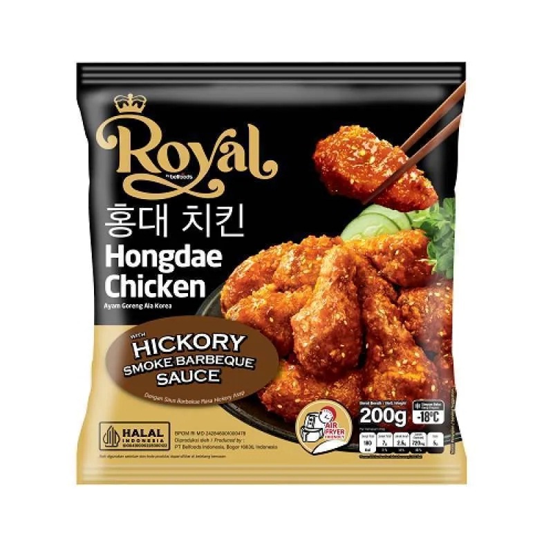 

AYAM KOREA HONGDAE CHICKEN BELFOODS ROYAL 200GR WITH HICKORY SMOKE BBQ