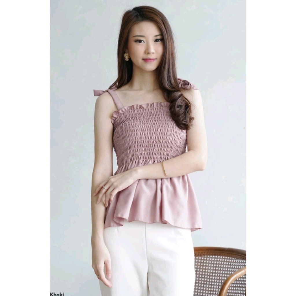 Kemben Kerut Karet Tali Korean Style Crincle Air Flow
