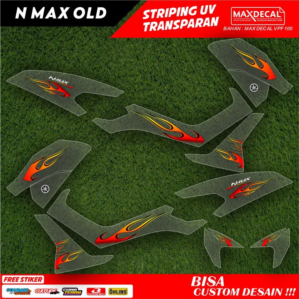 STRIPING TRANSPARAN NMAX NEW SIMPLE,STRIPPING NMAX NEW,STIKER NMAX OLD,STRIPING NMAX NEW THAILAND,ST
