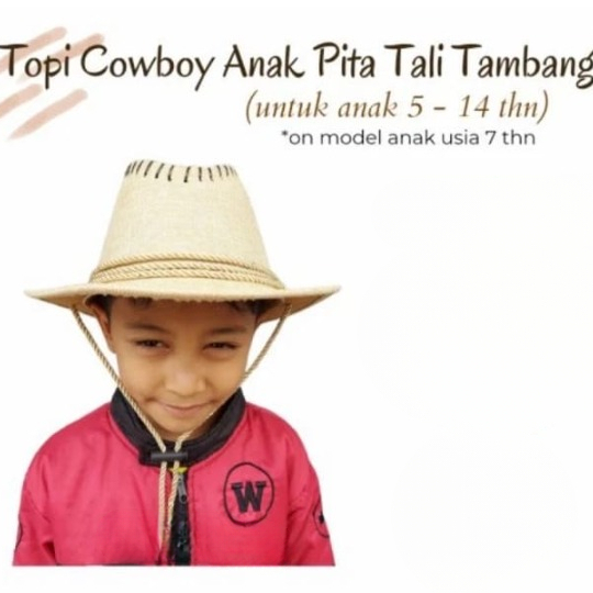 Topi Cowboy Tambang ANAK/ Topi Koboi anak / Topi koboi anak Pria Wanita