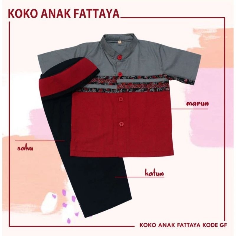 READY STOK KOKO ANAK FATTAYA MODEL GF