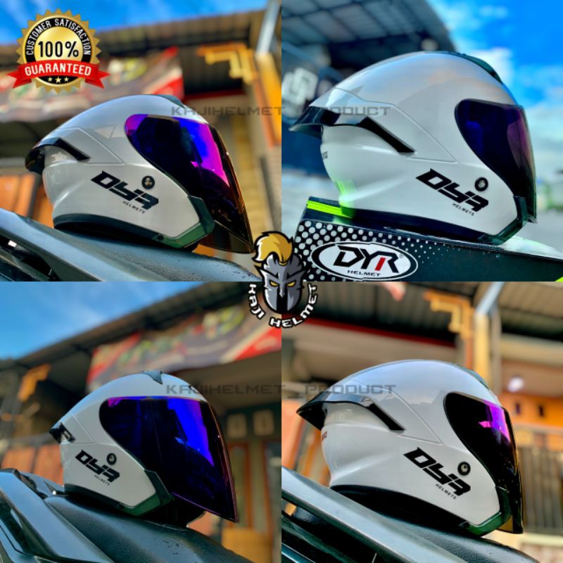 GRATIS ONGKIR PAKET GANTENG DYR SUBARU SOLID Helm Half Face SNI