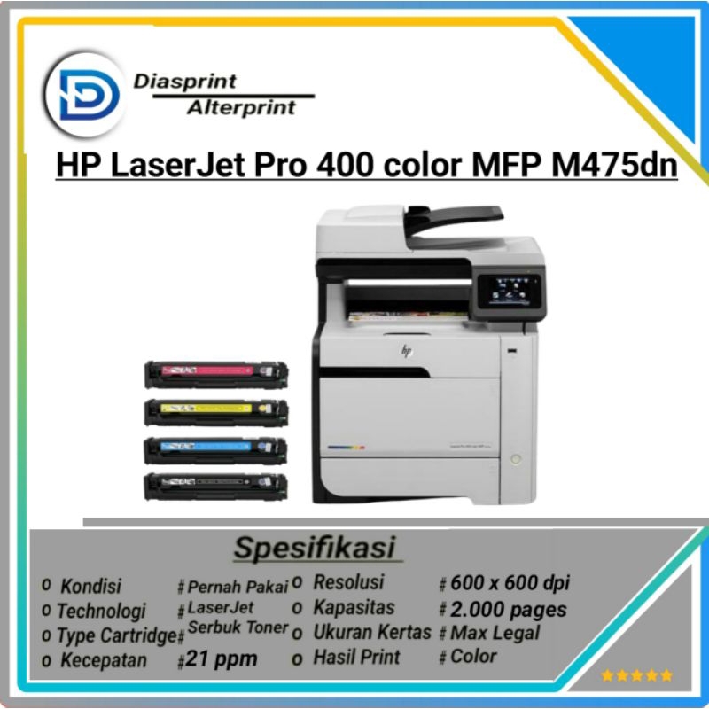 Printer Hp LaserJet Pro 400 Color M475dn Print,Scan,Copy