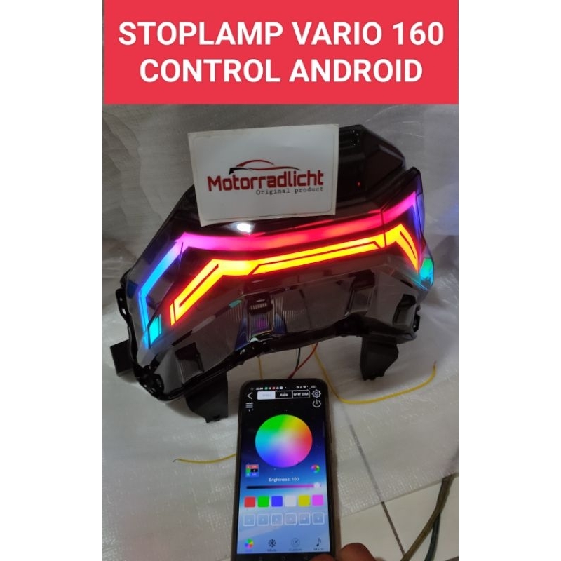 Stoplamp custom vario 160cc control android