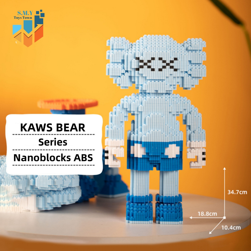 SMY Nano Blocks KWS BEAR BERUANG SERIES 3D Model, Mainan Blok Susun, Blok Konstruksi DIY, Dekorasi Hiasan Karakter Animasi, hadiah Kado Anak