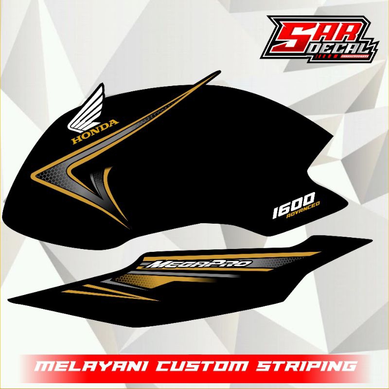 striping Megapro variasi - striping les stiker Megapro herex - striping MP Primus Megapro Primus