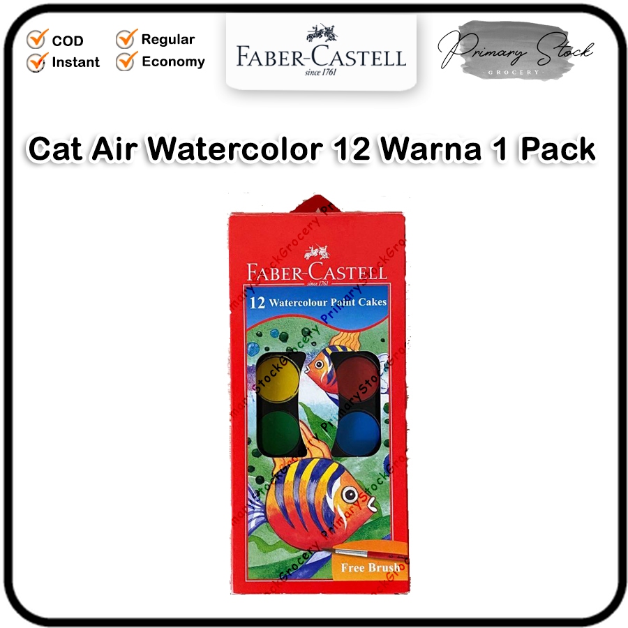 

Cat Air Faber Castell Watercolor 12 Warna Faber-Castell Watercolour Paint Cake 12 50 11