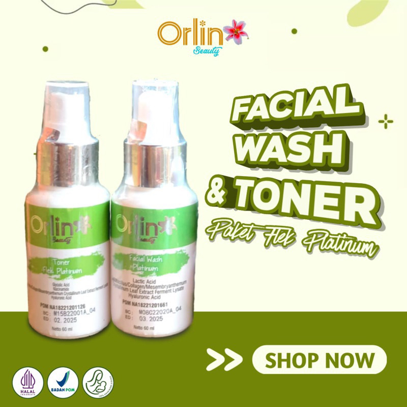 ORLIN BEAUTY /ECER FLEK ORLIN BEAUTY /ECER TONER DAN FACIAL WASH FLEK ORLIN BEAUTY /SKINCARE WAJAH F