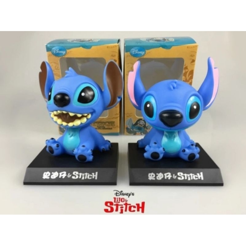 Pajangan Mobil kepala Goyang Stitch