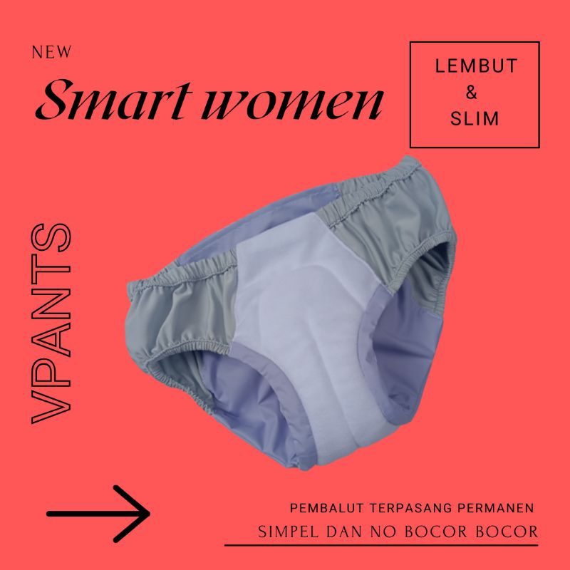 Pembalut wanita Menspad vpants celana size XL: Nyaman, Anti Geser, dan Tidak Bocor | Pembalut kain C