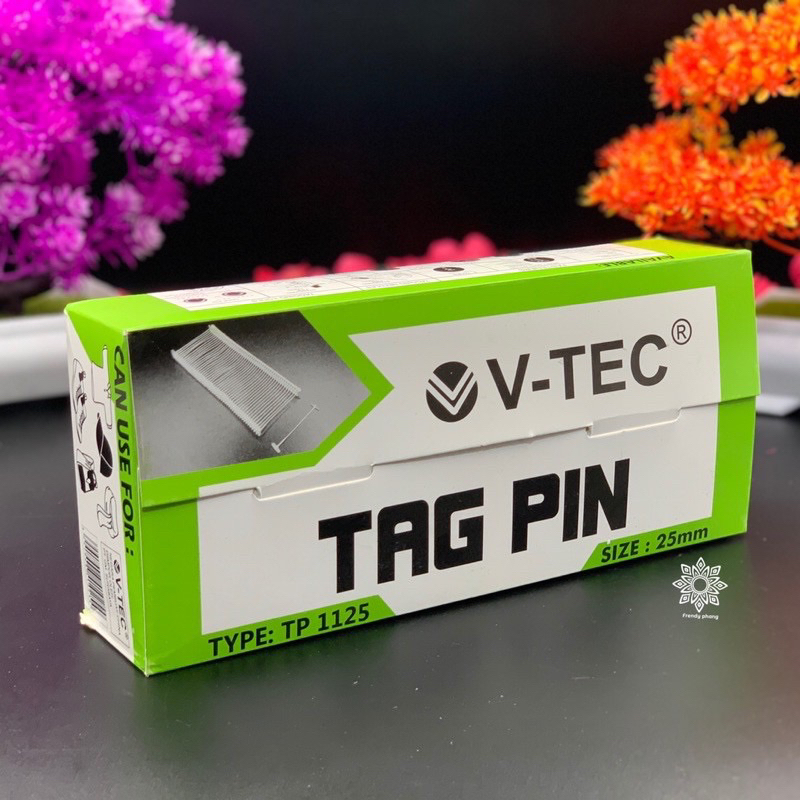 Pin tag label size 25mm