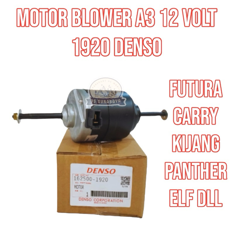 Motor Blower A3 12 Volt 1920 Denso ASLI  Futura Carry Elf Kijang Panther Dll Ac Mobil Universal Dina