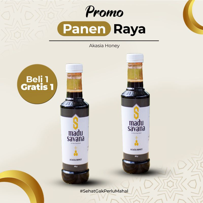 

SAVANA MADU AKASIA SUPER MURNI 100% PURE RAW HONEY BELI 1 GRATIS 1
