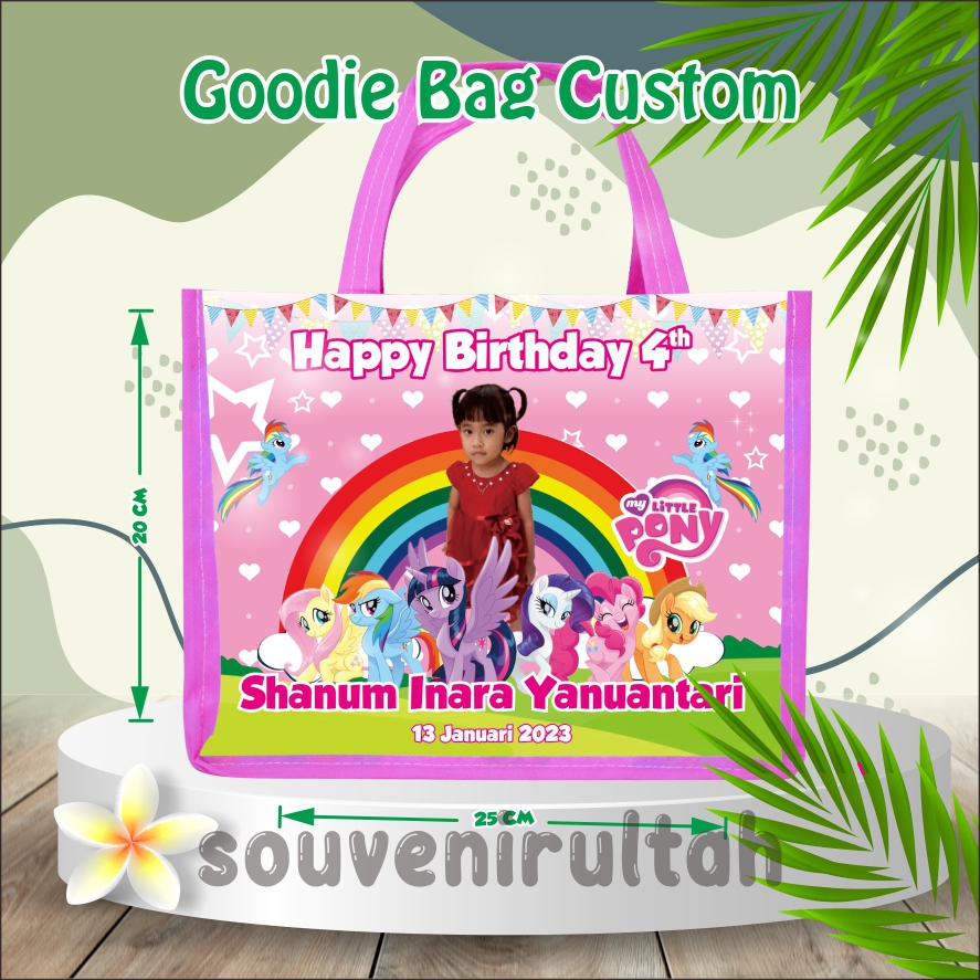 

Tas Ultah Goodie Bag Souvenir Ulang Tahun Kartun Murah Custom Nama Aqiqah Parcel Kado Custom Foto