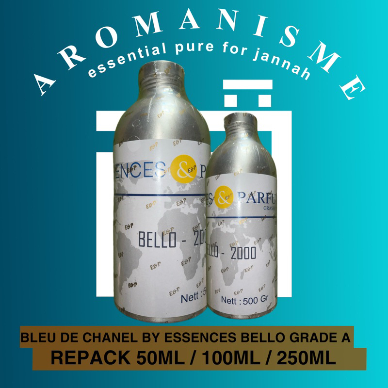 Bibit Parfum Searah Bleu De Chanel By Essences Bello Grade A Repack 50ml / 100ml