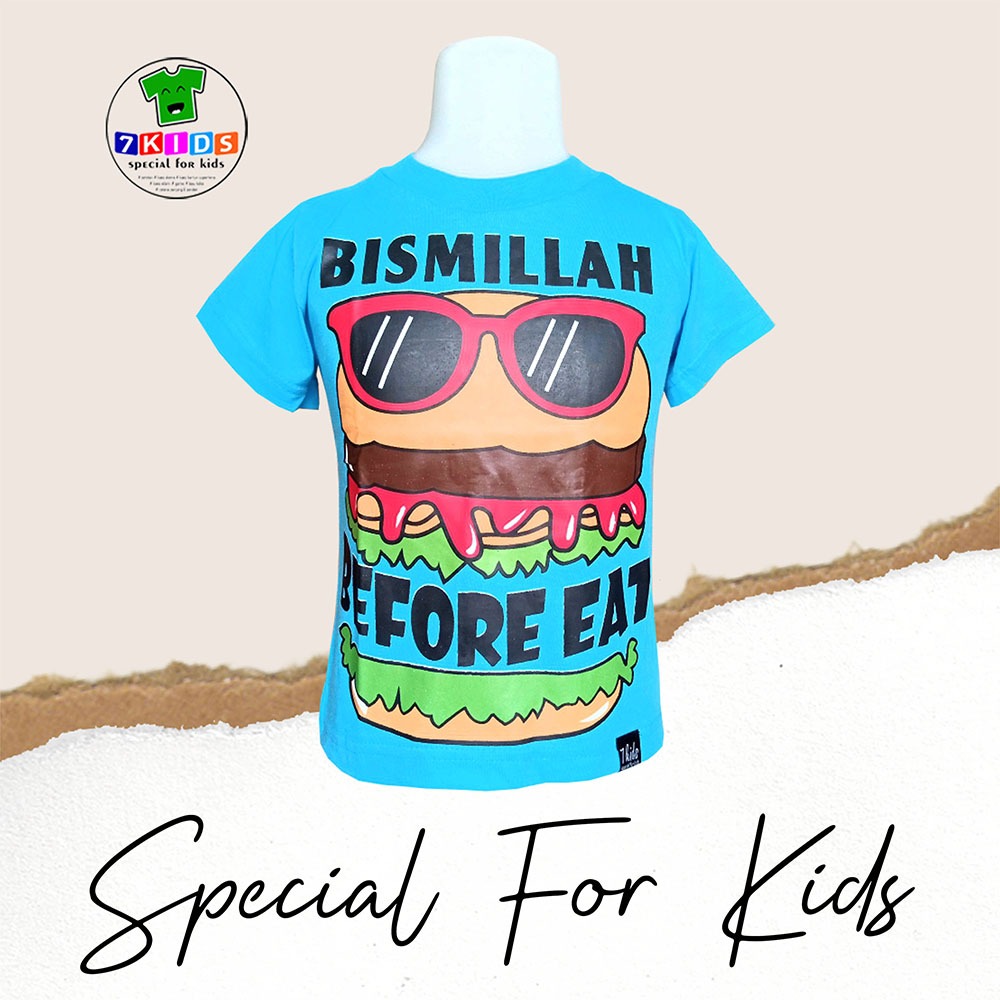 Kaos Anak Cowok Cewek Umur 3-12 Tahun Baju Anak Lengan Pendek Muslim Islami Bisa COD Bayar Dirumah 7
