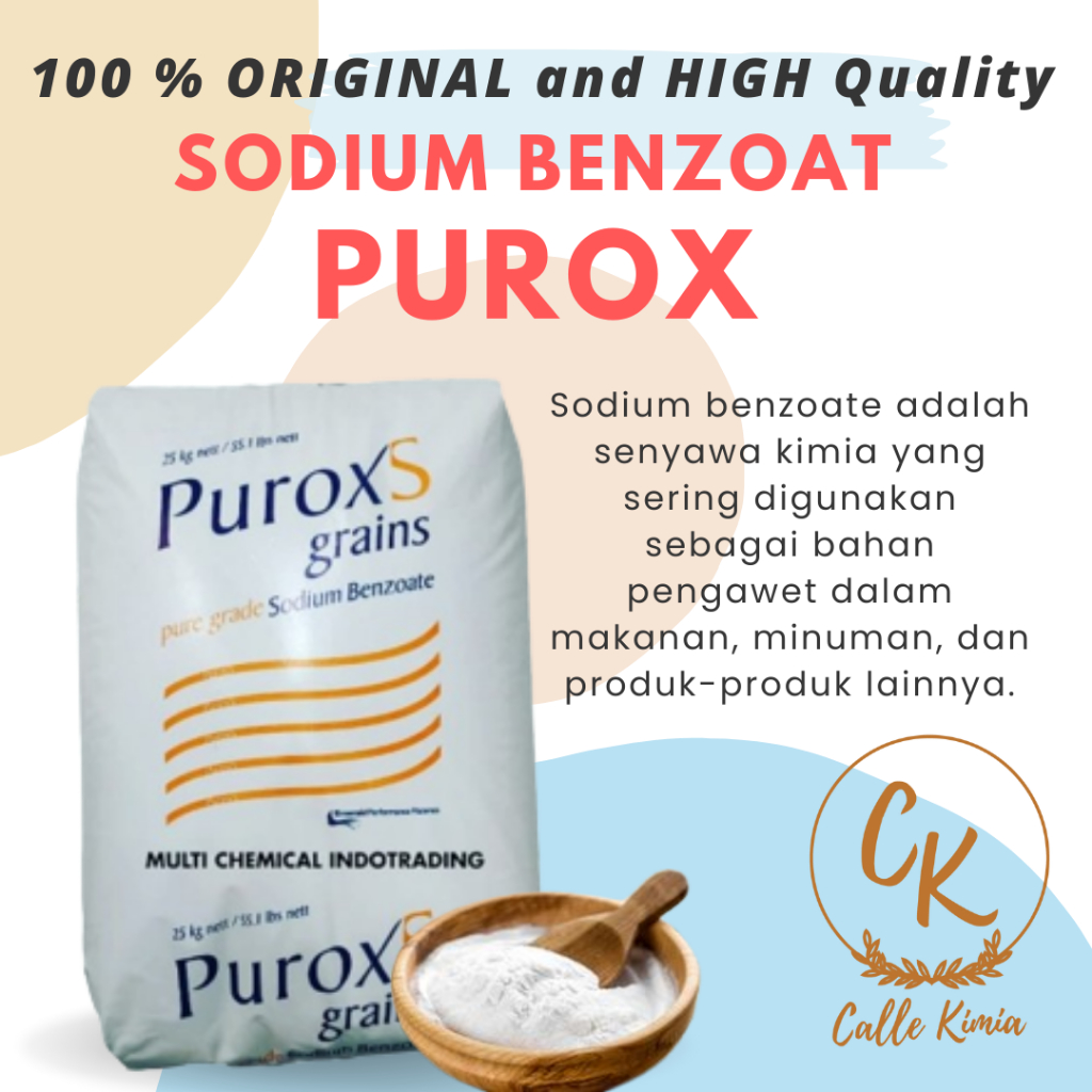 

Pengawet Makanan 250Gr Sodium Benzoat Purox Murah Makanan Anti Basi