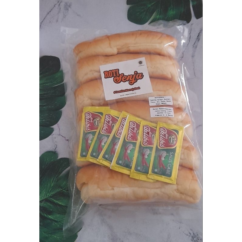 

Roti Hotdog Senja isi 6 || Enak || free belibis sachet