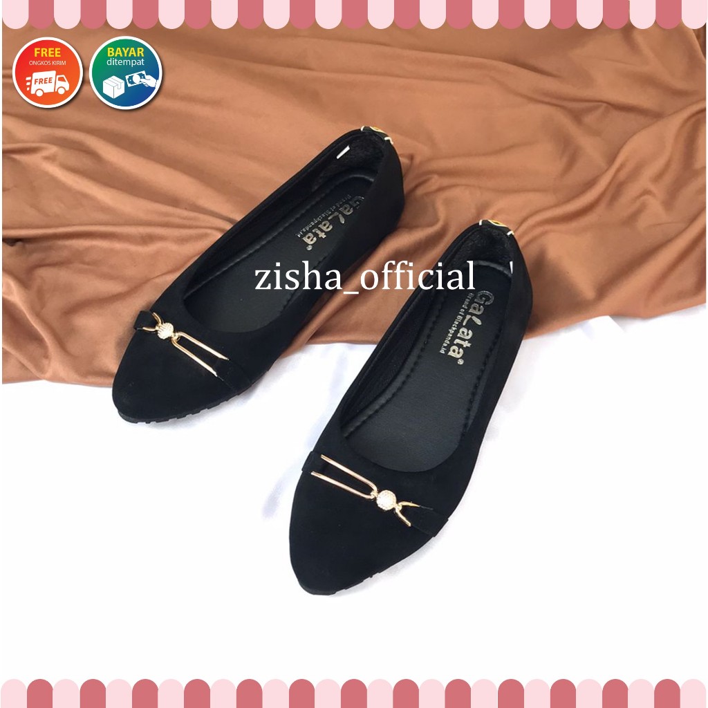 Blackpanda Flat Shoes / Sepatu Black Panda / Sepatu Wanita / Flatshoes Wanita / Black Panda Zeffa
