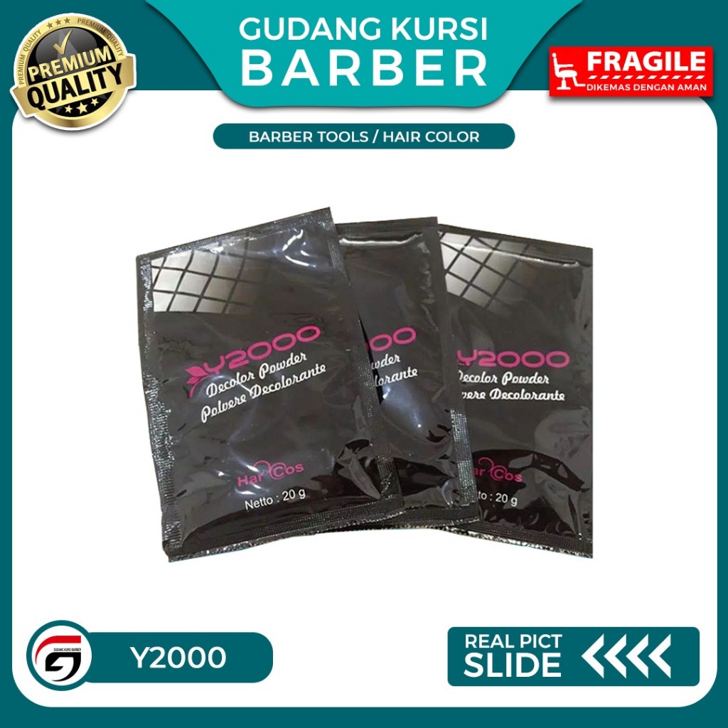 Hair Developer dan Bubuk Bleach Y2000 Hair Color Bleaching Rambut Barber dan Salon