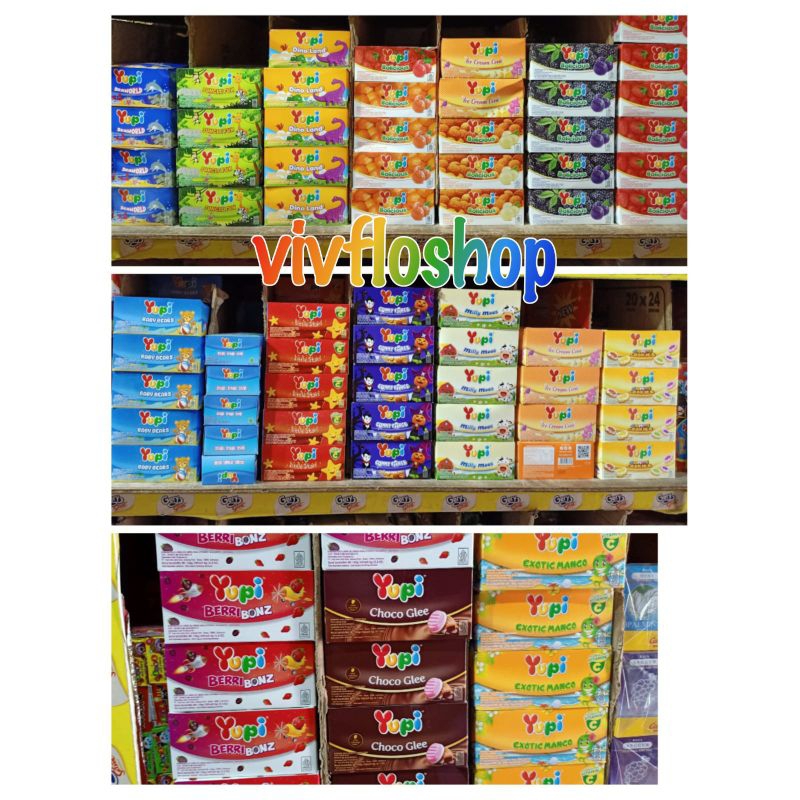 

Permen Jelly Yupi Kemasan Box (24 pcs x 8,5 gram) Aneka Rasa