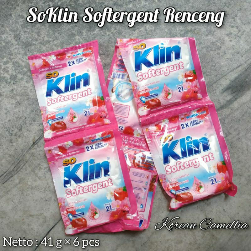 Soklin Softergent Renteng Isi 6