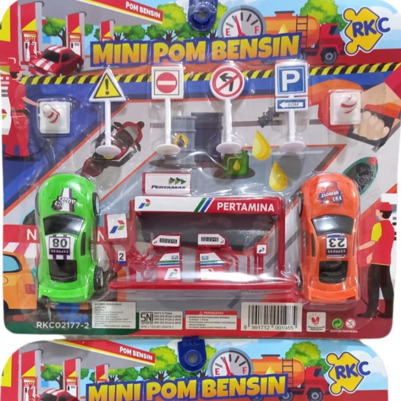 Mainan Anak Mini Pom Bensin Murah.. Mainan Edukatif Pom Bensin
