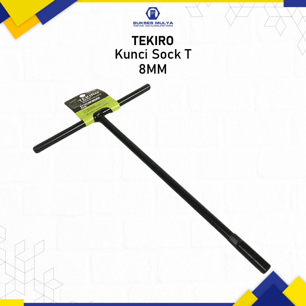 TEKIRO Kunci Sock T Ukuran 8mm Hitam Kunci Sock T Tekiro Murah