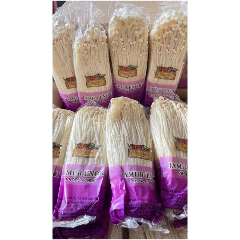 

Jamur enoki PEr dus isi 50 pcs