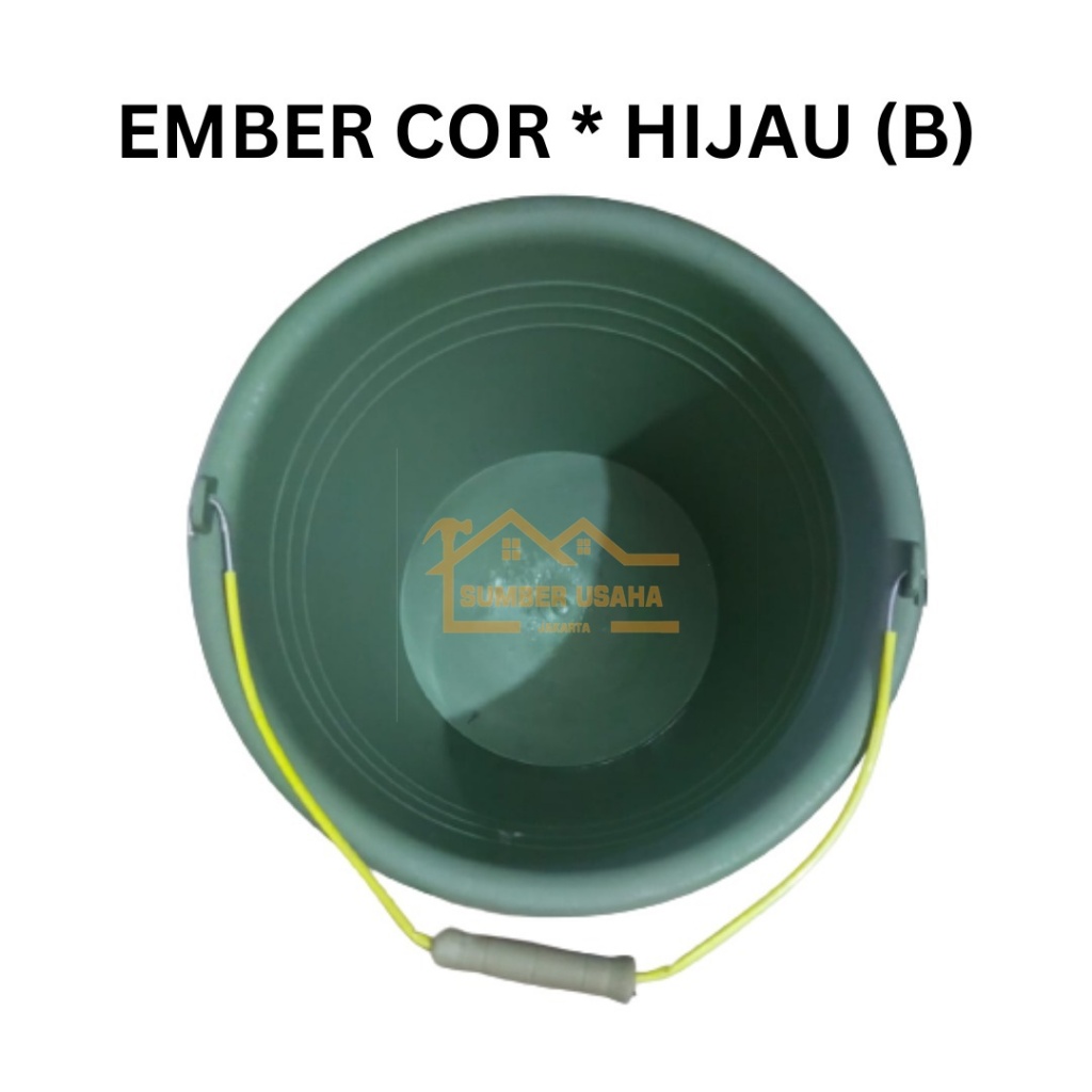 Ember Plastik Hijau | Ember Cor Anti Pecah | Ember Bangunan BESAR  SUJ