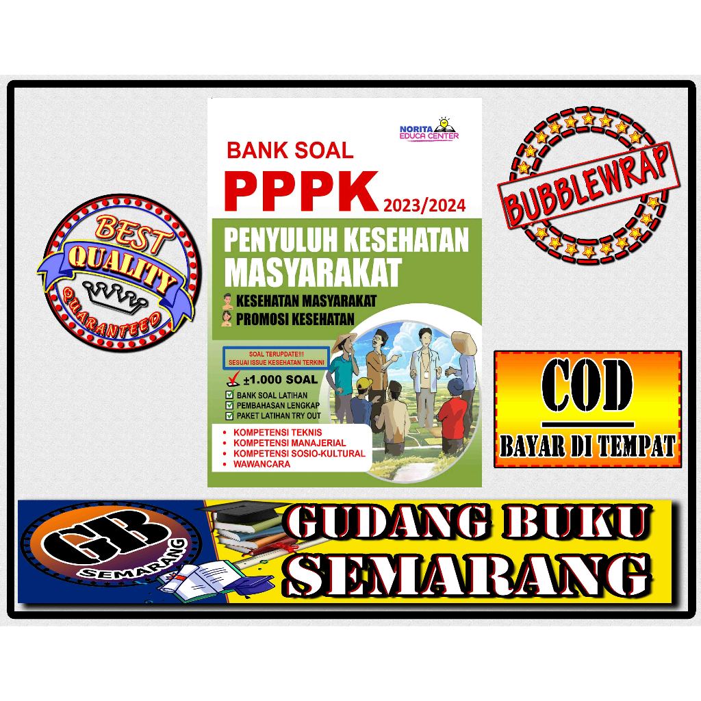 

BUKU BANK SOAL PPPK PENYULUHAN KESEHATAN MASYARAKAT 2023 2024