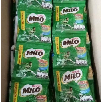 

Milo Bubuk sachet 1 dus isi 20 renteng 22gr