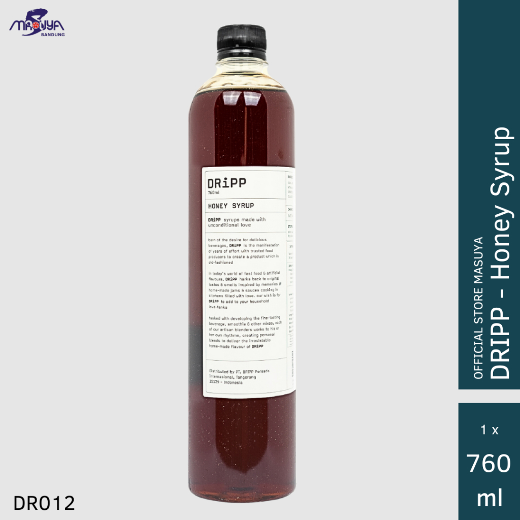 

DRiPP Honey Syrup 760ml Sirup Rasa Madu